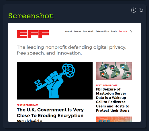 Example Screenshot Screenshot